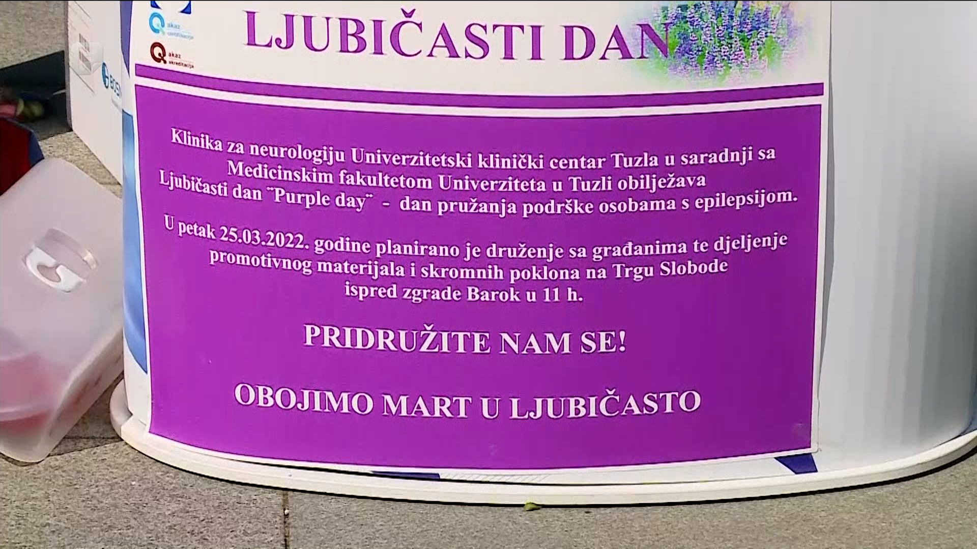 U Tuzli obilježen Ljubičasti dan – dan podrške osobama koje boluju od epilepsije